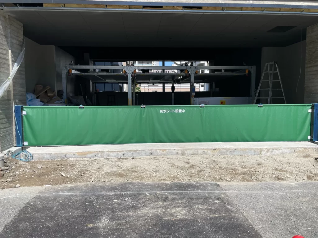 博多駅前四丁目計画 防水板設置工事